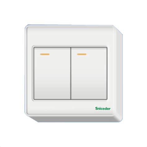 scinder electric wall switch wall mounted white wall switch double switch  switches  home
