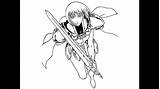 Claymore Lineart Clare sketch template
