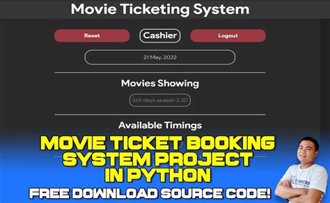 ticket booking system project  python  source code