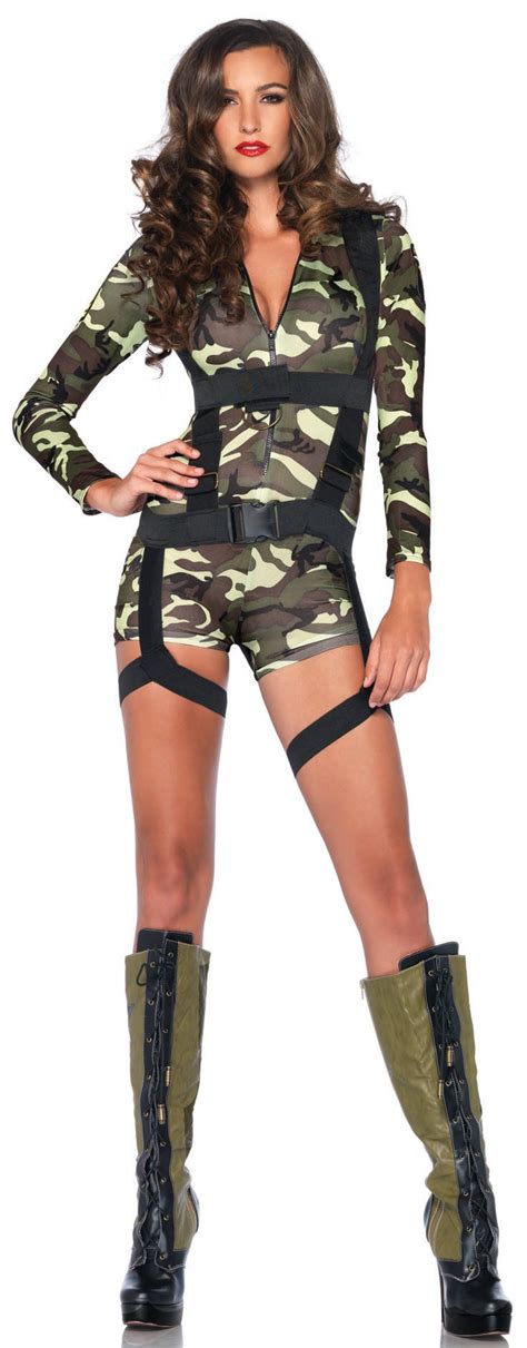 sexy army costume girls wild party