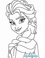 Elsa Frozen Coloring Pages Anna Disney Printable Clipart Cliparts Nose Princess Drawing Clip Print Book Color Sheets Face Simple Olof sketch template
