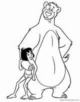 Coloring Baloo Mowgli Book Jungle Pages Disney Disneyclips Side Pdf Printable Khan Shere Louie Funstuff sketch template