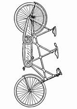 Tandem Coloring Bike Drawing Getdrawings sketch template