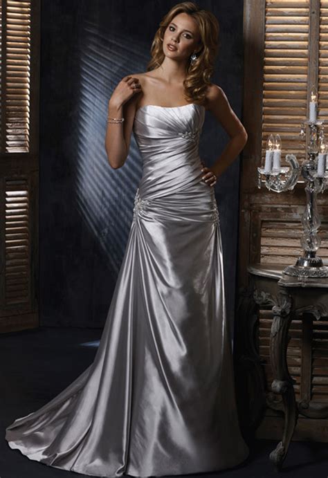 pin  summer cannady  satin party dress  silver wedding dress wedding dresses corset