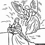 Annunciation Thecolor Greco sketch template