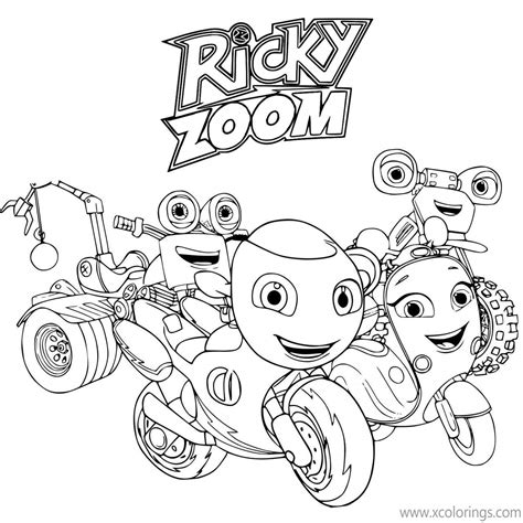 ricky zoom characters coloring pages xcoloringscom