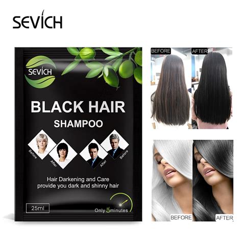 Buy Sevich 5pcs Lot Black Hair Shampoo Grey Hair