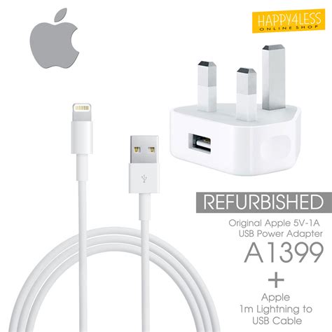 genuine apple iphone   charger  lightning cable