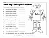 Measurement Pints Gallons Measuring Quarts Converting Classroom Robot Customary Pint Freebie Williamson sketch template