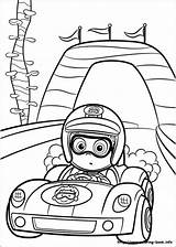 Bubble Guppies Coloring Pages Car Race Kids Printable Driver Driving Nonny Colouring Kleurplaten Kleurplaat Guppy Book Racing Sheets Print Birthday sketch template