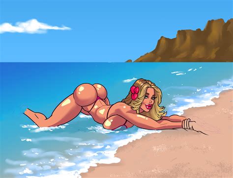 Rule 34 1girls Ass Ass Up Beach Bianca Blackwood Big Ass Bikini Bimbo