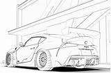 Pages Supra Toyota Colouring Nissan Car Coloring Gt Downloads Ferrari F40 sketch template