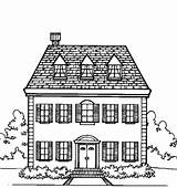 Coloring Big Houses Family House Pages Colouring Color Printable Print Size Kids Choose Board sketch template