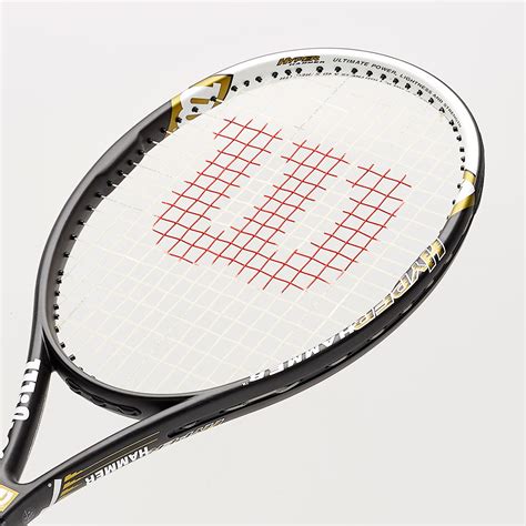 wilson hammer  tennis rackets black white gold