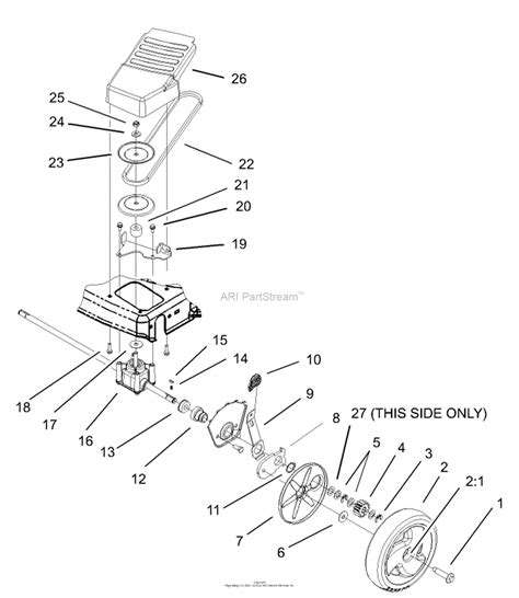 toro   recycler lawnmower  sn   parts diagram  front axle