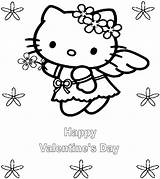 Coloring Kitty Hello Valentines Pages Valentine Disney Princess Drawing Printable Getdrawings Getcolorings Color Sheets sketch template