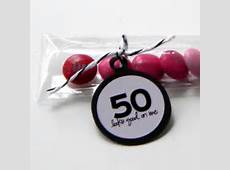 50th Birthday Party Favors Candy Treat Bags by CarasScrapNStampArt