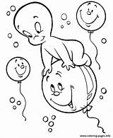 Casper Coloring Pages Halloween Ghost Fun Printable Little Print Kids Sheets Friendly Cartoon Activity Color Ballon Colorless Sitting Lovely Tattoo sketch template