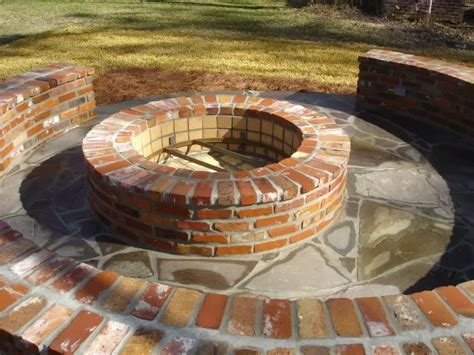 brick fire pit brick fire pit fire pit seating fire pit landscaping
