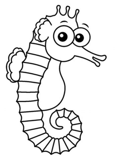 printable seahorse coloring pages everfreecoloringcom