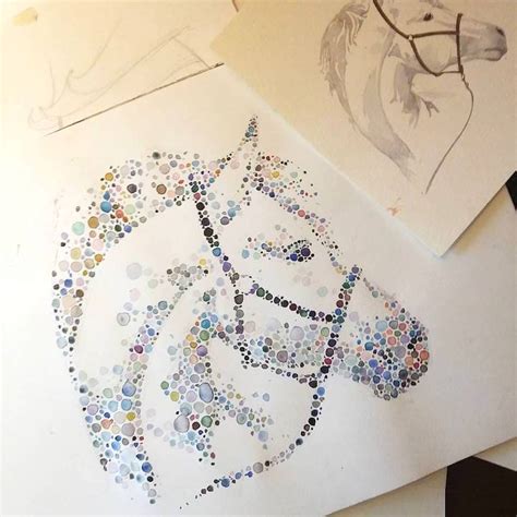 artist creates animals  hundreds  multicolored dots freeyork
