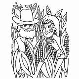 Cornfield Milharal Homem Fazendeiros Designlooter Tudodesenhos Pilgrim sketch template