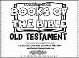 Bible Testament Coloring Old Books Pages Sunday School Choose Board sketch template