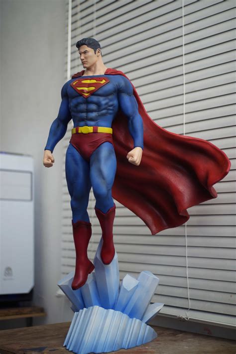 superman fan art statue 3d printable ender3pro cgtrader