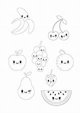 Fruits Gratuit sketch template