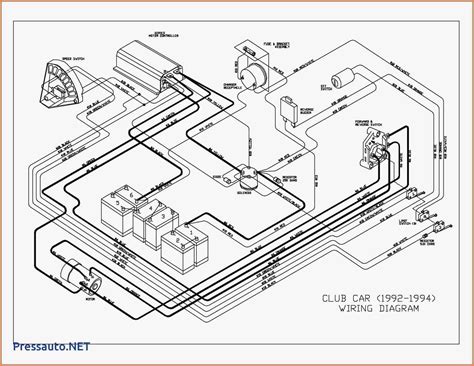 club car golf cart wiring diagram