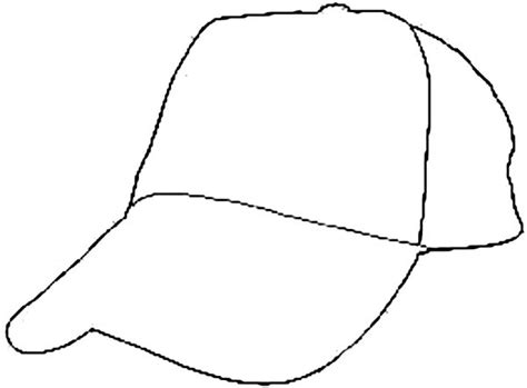baseball cap outline coloring page baseball hats coloring pages