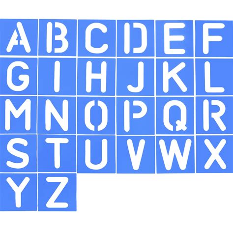 pieces plastic letter stencil alphabet stencils set  painting