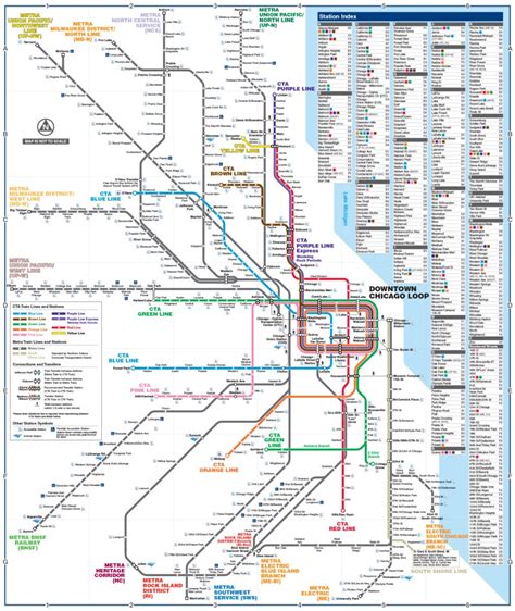 transit maps official map chicago regional transportation authority rail connections map
