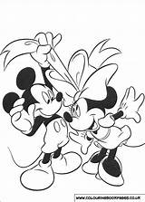 Coloring Pages Mickey Mouse Minnie Disney sketch template