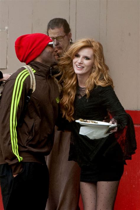 bella thorne on the set of a movie los angeles march 2014