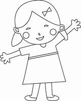 Child Coloring Pages Girl Wecoloringpage sketch template