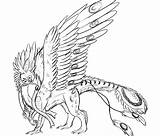 Griffin Coloring Pages Gryphon Cockatiel Brian Getcolorings Sketch Fantasy Drawings Deviantart Cute Kids Getdrawings Template Printable sketch template