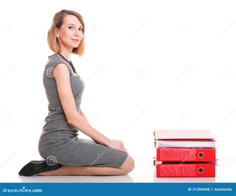 woman work overworked businesswoman plenty of documents isolated stock