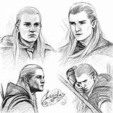 Legolas Lotr Hobbit Orlando Tolkien sketch template