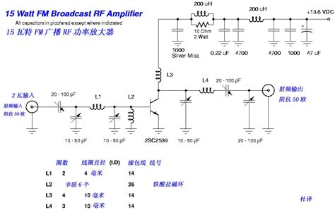 fm rf amplifier  sc schematic design