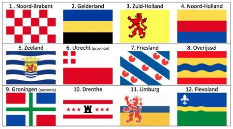 provincievlaggen nederland bandeiras brasao conhecimentos