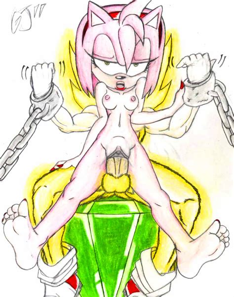rule 34 amy rose anthro bound breasts color cum cum in pussy feet