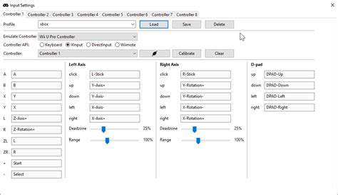 input settings sensitivity   high  botw menus  xbone controller cemu