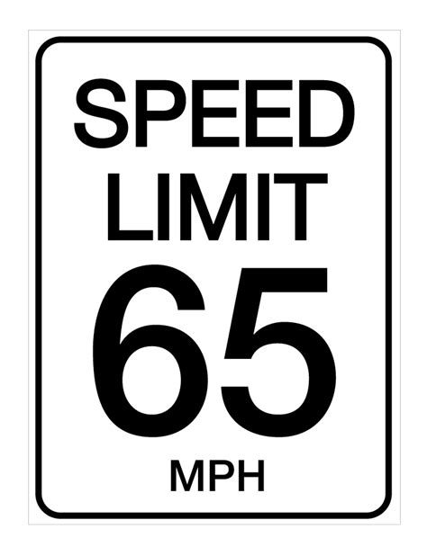 speed limit  mph wall sign creative safety supply