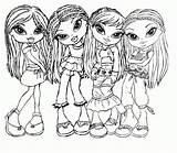 Bratz Coloring Pages Para Colorir Colouring Riscos High Digi Stamps Desenhos Drawings Girls sketch template