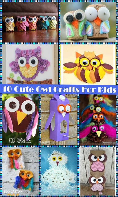 cute owl crafts  kids  pinterested parent