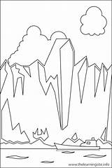 Coloring Landforms Glacier Pages Glaciers Polar Express Plateau Kids Printable Drawing Outline Landform Color Getcolorings Nature Print Getdrawings 12kb sketch template