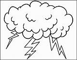 Coloring Pages Storm Cloud Weather Printable Color Getcolorings Print sketch template