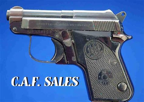 beretta model 950 bs jet fire 25 cal semi auto pistol