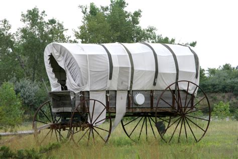 covered wagon side view stock photo  image  istock